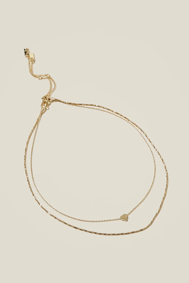 روبي 2Pk Fine Chain Necklace